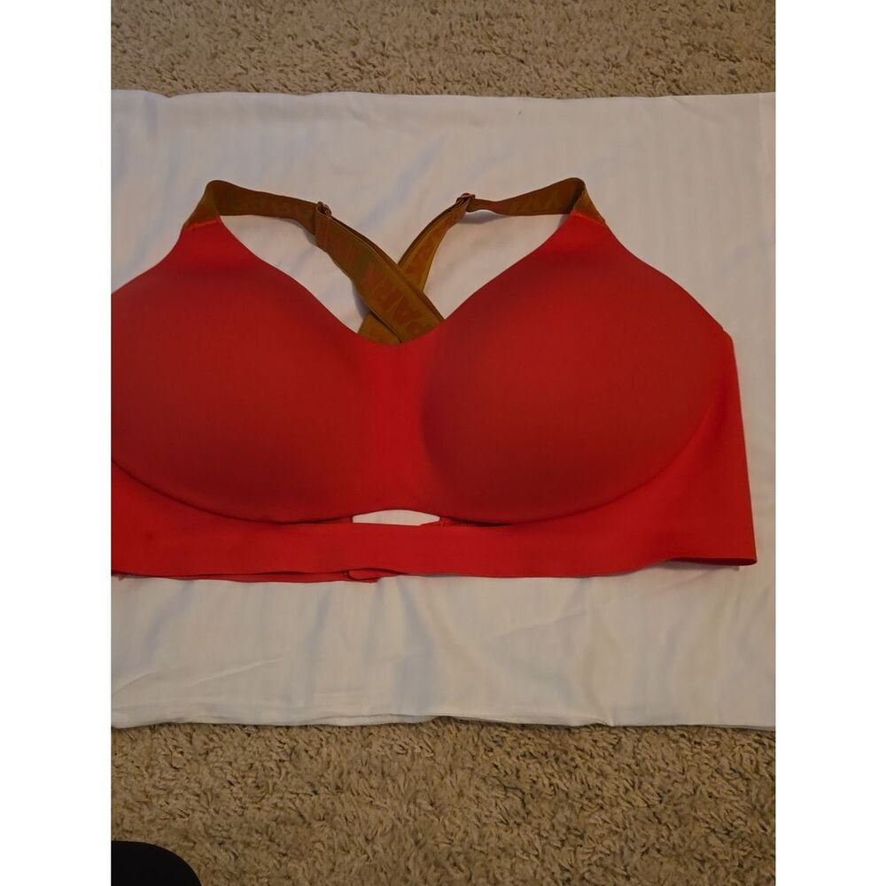 Ivy Parl Adidas Seamless Red Sports Bra with Contrast Elastic Straps 2X